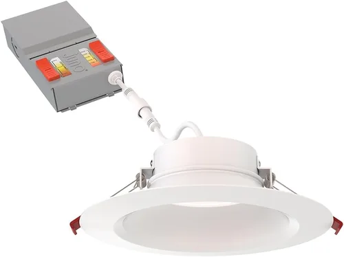 Miniatura 13 de Juno WF2 Dreg B ALO25 SWW5 90CRI 120 MW M6 Downlight LED Empotrado Wafer Sin Caja, Estilo de Moldura Deflectada con Retroceso Profundo, 2 Pulgadas