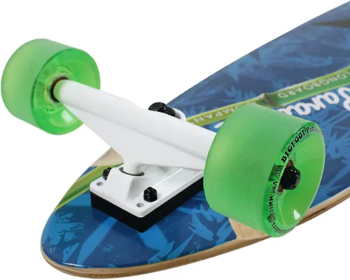 Miniatura 2 de Paradise Longboard Pintail Complete Cruiser Skateboard, Panda, 9.75 x 41 pulgadas