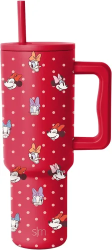 Miniatura 13 de Simple Modern Disney - Vaso de 40 onzas con asa y tapa con pajilla, botella de agua reutilizable aislada de acero inoxidable de viaje, regalos