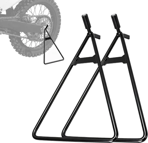 Miniatura 6 de JFG RACING - Soporte de triángulo para moto de tierra, patane trasero universal para motocicleta, soporte para rueda lateral para moto de pit