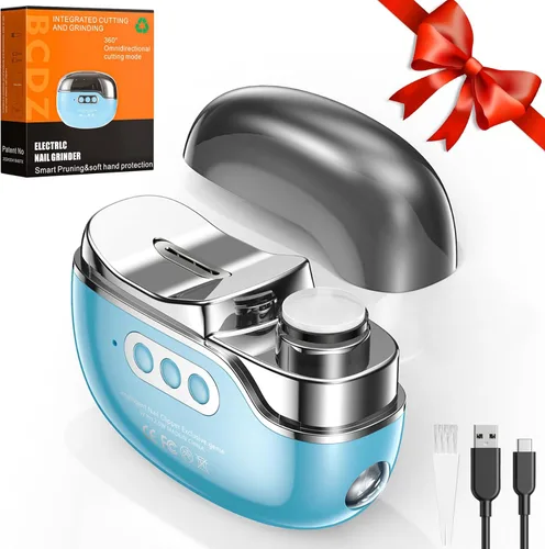 Cortadora de uñas eléctrica, lima de uñas eléctrica segura y fácil, cortaúñas para bebés y kit de recortadora de uñas para recién nacidos, niños