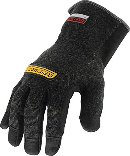 Ironclad HEATWORX reforzado; guantes resistentes al calor y a los cortes, protección térmica de palma nominal de hasta 450 °F, (1 par), color negro