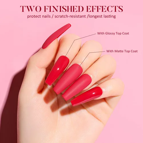 Miniatura 5 de AIMEILI Soak Off U V LED Hema Free Cruelty Free Vegan Gel Nail Polish – Capa base, capa superior mate y capa superior no limpia, juego de 0.3 fl oz