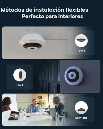 Miniatura 3 de REOLINK Cámara IP PoE de 6MP con vista de ojo de pez de 360°, vigilancia para seguridad del hogar/oficina, detección inteligente de humanos