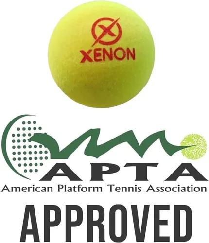 Miniatura 6 de X Platform Tennis Balls by Xenon, Bright Yellow for High Visibility, Superb Durability, APTA Approved, 2 Balls per Sleeve