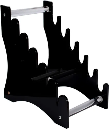 WANLIAN Soporte de exhibición de cuchillos, soporte para cuchillos, estante de almacenamiento de cuchillos de acrílico para exhibir cuchillos Negro