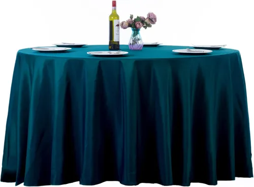 Miniatura 85 de Ascoza Paquete de 2 manteles rectangulares blancos de 60 x 84 pulgadas, tela de poliéster de 4 pies, para bodas, banquetes, restaurantes y fiestas
