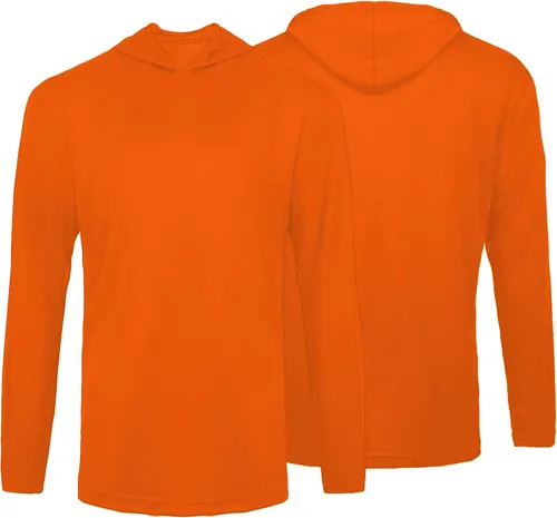 Miniatura 4 de Glory Max Camisetas de trabajo de seguridad de alta visibilidad de manga larga con capucha 2 piezas Verde neón