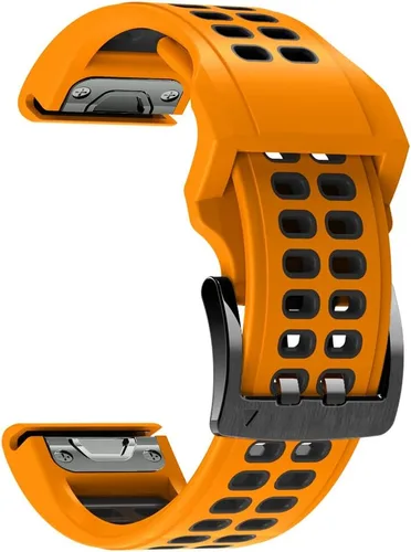 Miniatura 3 de REYDA Correa de silicona compatible con Garmin Fenix 8 Pro/8/E 1.850 in, 0.866 in, correa de reloj de ajuste rápido, suave, flexible, correa