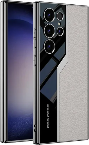 Miniatura 9 de Lunivop Para Samsung Galaxy S24 Ultra Funda TPU Marco y Volver PU Cubierta de cuero Funda de silicona delgada para S 24 Ultra 6.8 '' 5G 2024 a