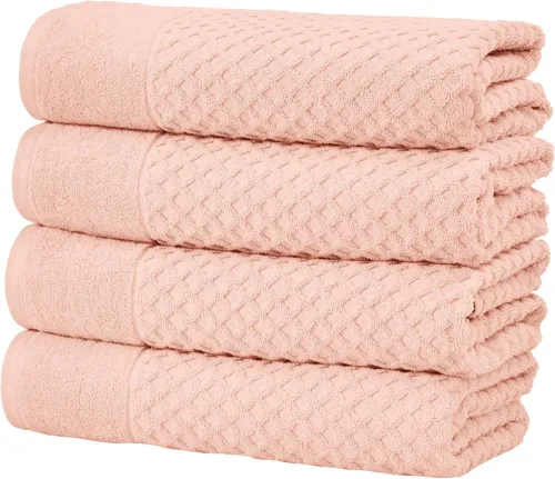 Miniatura 20 de Great Bay Home - Toallas de mano 100% algodón blanco, 6 toallas de baño suaves para manos, altamente absorbentes y de secado rápido, colección