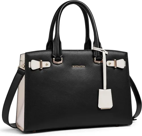 BOSTANTEN Bolso de cuero para mujer, bolso de diseñador con asa superior, bolso cruzado, Bolsas colgantes de cuero para mujer