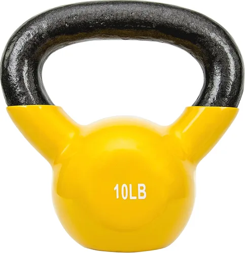 Miniatura 4 de Pesa rusa con revestimiento de vinilo Sunny Health & Fitness para entrenamiento de fuerza y ejercicio de balanceo - En 5, 10, 15, 20, 25 libras