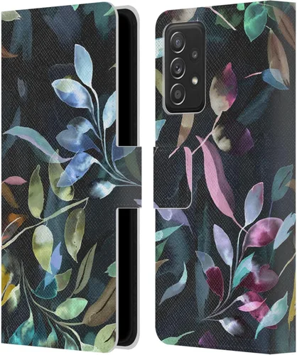 Miniatura 7 de Head Case Designs Officially Licensed Ninola Artsy Ink Flowers Botanical Patterns Leather Wallet Case Compatible with Samsung Galaxy A53 5G (2022)