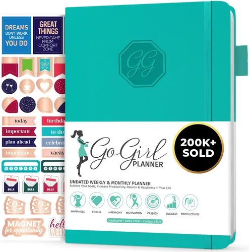 Miniatura 29 de GoGirl Agenda y organizador para mujer – Agenda semanal tamaño A5, diario de objetivos y agenda para mejorar la gestión del tiempo, la productividad
