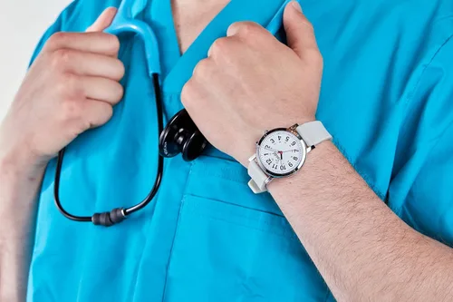 Miniatura 4 de Speidel Original Scrub Watch para enfermeras, profesionales médicos y estudiantes - Varios colores médicos de exfoliación, dial de fácil lectura