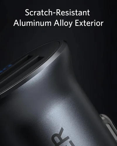 Miniatura 8 de Anker Cargador de coche 320 (24W II), mini aleación de aluminio dual USB con LED azul para iPhone 16 15 14 13 12 Series, iPad Pro/Air 2/Mini, Galaxy