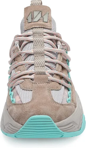Miniatura 3 de Tenis de plataforma gruesa para mujer, antideslizantes, con cordones, para caminar