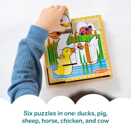 Miniatura 3 de Rompecabezas en cubo de granja de Melissa & Doug, Multicolor