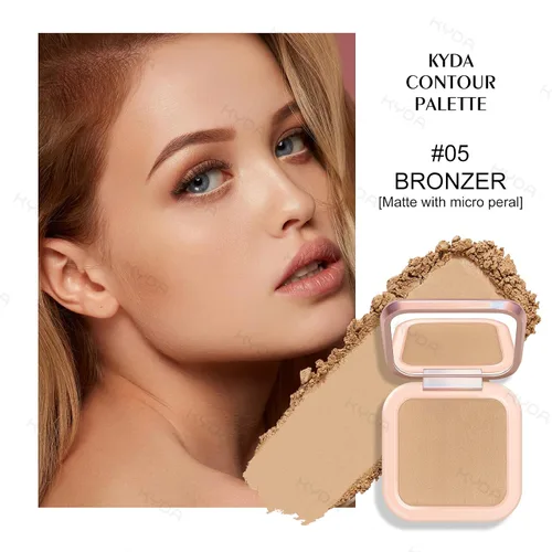 Miniatura 2 de KYDA Paleta de Contorno Esculpidor Facial, Mate con Acabado de Micro Perlas Polvo de Contorno Horneado, Ultra-fino Ligero, Cobertura Difuminable