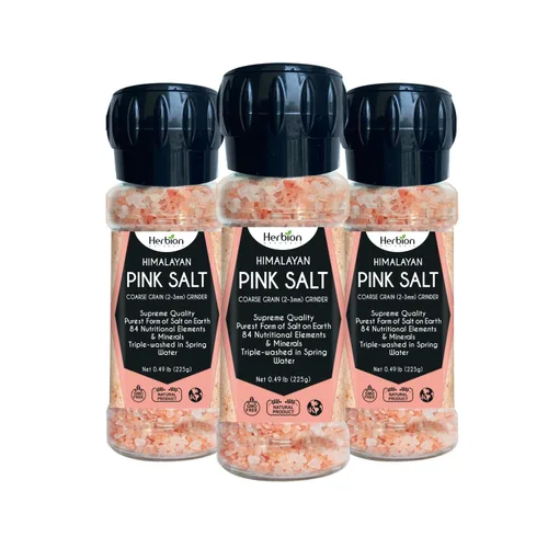 Miniatura 14 de HERBION Naturals - Sal rosa del Himalaya de grano fino en frasco, sin OMG, calidad suprema sin químicos, vegana, certificada Kosher, sal pura