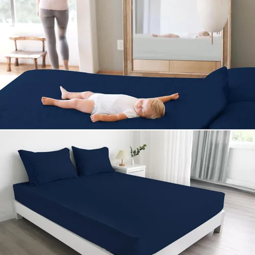Miniatura 11 de Sábana bajera individual solo, sábanas de cama individuales de tamaño individual súper suaves y acogedoras para niños con bolsillo profundo de hasta