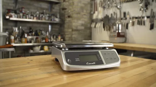 Miniatura 3 de San Jamar Escali Promzr M-Series Báscula Digital con Retención de Pantalla para Cocinas y Restaurantes, Metal, 33 Libras, Plateado
