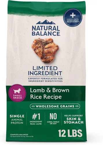 Miniatura 12 de Natural Balance Alimento seco para perros adultos de raza pequeña con ingredientes limitados, granos saludables, carne de res y arroz integral, 4