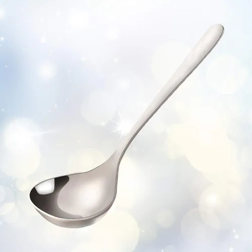 Miniatura 9 de HEMOTON Cuchara de sopa de acero inoxidable para ramen coreano, cuchara para servir, cucharón, cuchara para pizza, cuchara, cucharaditas, utensilios