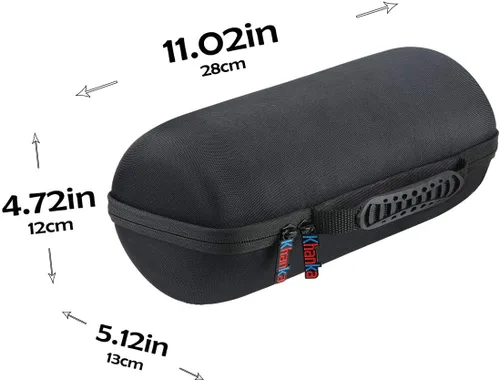 Miniatura 5 de khanka Estuche rígido de viaje para altavoz portátil Bose Smart/Home (Triple Negro)