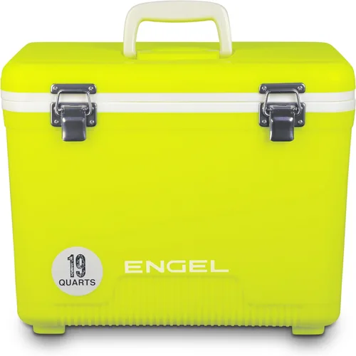 Miniatura 14 de Engel Hielera Drybox de 19 cuartos de galón, a prueba de fugas, hermética, y lonchera pequeña de carcasa dura para hombres y mujeres Azul