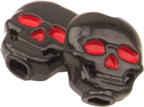 Miniatura 5 de 6 tapas de clavija de afinación de guitarra Yootones con forma de calavera, botón compatible con guitarra folk, eléctrica y acústica (negro)