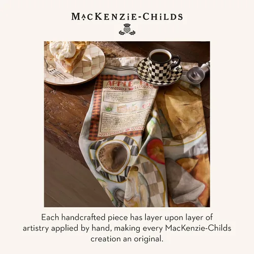 Miniatura 6 de MACKENZIE-CHILDS Toalla de Cocina de Algodón, Toalla de Cocina Decorativa, Receta de Tarta de Manzana