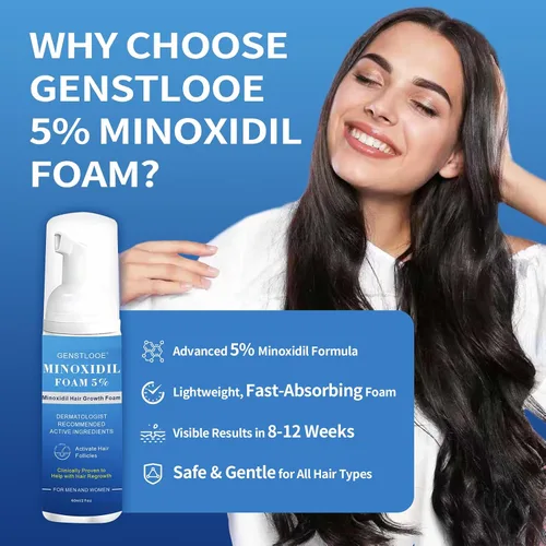 Miniatura 5 de 5% de espuma de minoxidil para el crecimiento del cabello de las mujeres: tratamiento extra fuerte para el crecimiento del cabello - Nutre el cuero