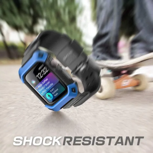 Miniatura 5 de SUPCASE [Unicorn Beetle Pro] - Funda protectora resistente con correas, diseñada para Apple Watch serie 6/SE/5/4 [40 mm / 1,5 pulgadas], Azul