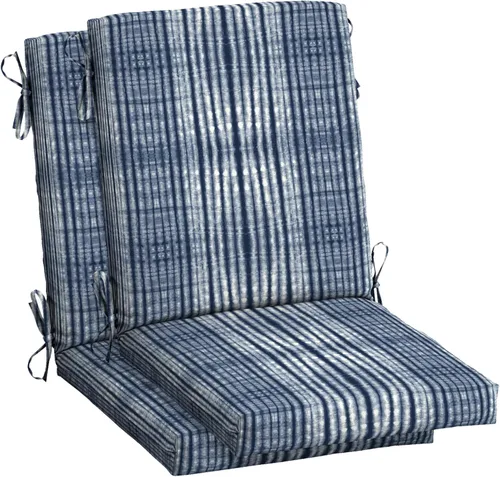 Miniatura 41 de ARDEN - Cojín para silla de comedor exterior de 20 x 20 pulgadas, resistente al agua y a la decoloración, textura verde azul pavo real