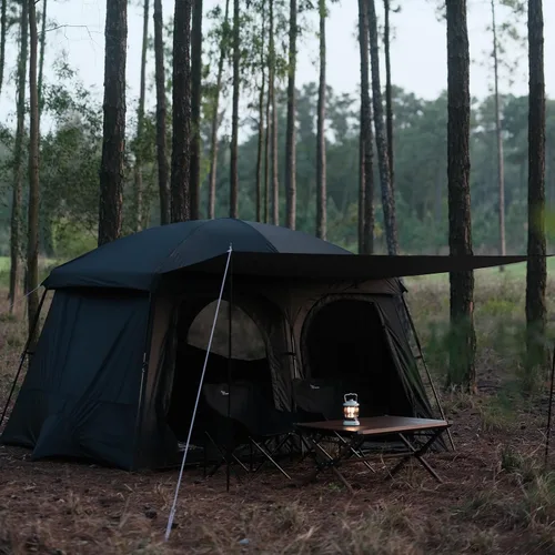 Miniatura 8 de Vidalido Tiendas de campaña, tienda de 6-8 personas para acampar con vestíbulo extendido, tiendas familiares de 2 habitaciones resistentes al clima