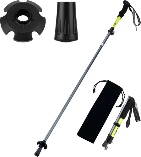 Gifts for Men Christmas Collapsible Trekking Pole, Ultralight 7075 Aluminum Hiking Stick for Women, Men & Seniors, 3-Section Foldable Walking Pole