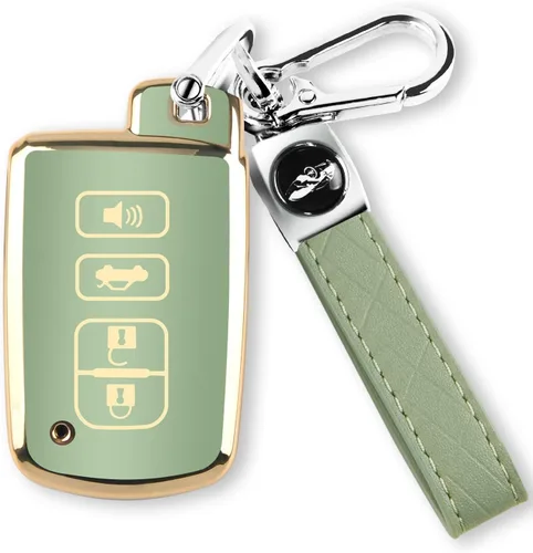Miniatura 12 de MILD EAST Funda para llavero Toyota con llavero, 4 botones, carcasa para llave de automóvil para Tacoma Highlander, Corolla, Sequoia, Camry, Tundra