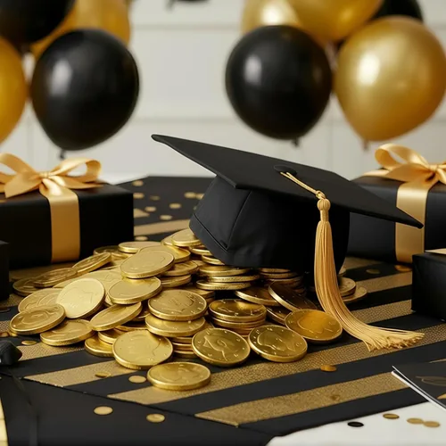 Miniatura 6 de Monedas de oro chocolate, bolsa de 1 libra
