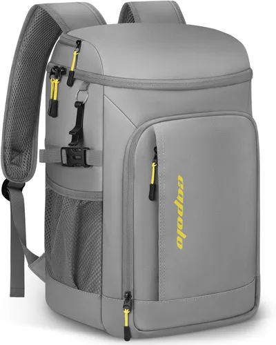 Miniatura 12 de Capolo Mochila térmica térmica impermeable para mujeres y hombres, 36/45 latas, lonchera a prueba de fugas, bolsa térmica suave para acampar y playa