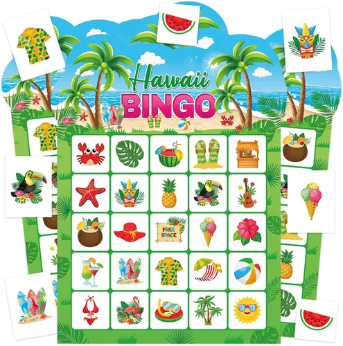 Miniatura 9 de Tarjetas de juego de bingo de cumpleaños para fiesta, 24 jugadores, fiesta de cumpleaños, juegos de bingo para escuela, oficina, familia, grupo