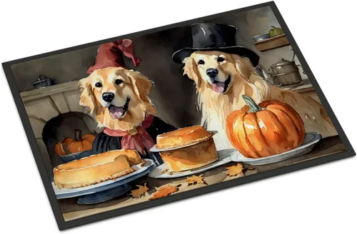 Miniatura 85 de Caroline's Treasures DAC1720MAT Affenpinscher - Tapete de otoño para cocina, con calabazas, 18 x 27 pulgadas, tapete para puerta delantera
