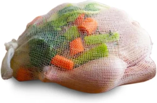 Miniatura 10 de Regency Wraps Calcetines de sopa, paquete de 3 unidades de 24 pulgadas, bolsas de malla 100% algodón; para caldos transparentes, deliciosas sopas