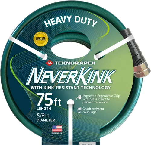 Miniatura 8 de Teknor Apex Never Kink Series 4000 Commercial Duty Pro manguera de jardín, Negro