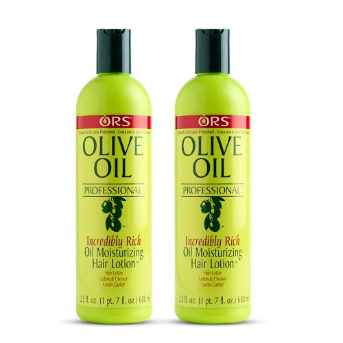 Miniatura 10 de ORS Aceite de oliva profesional increíblemente rico aceite hidratante loción capilar 23 onzas (1)