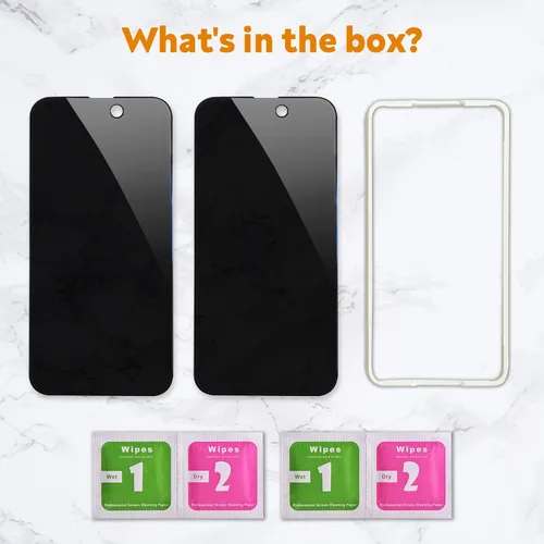 Miniatura 7 de Slapback Protector de pantalla de privacidad prémium para iPhone 14 Pro Max [2 unidades] [pantalla de 6.7 pulgadas] Anti-espía 28 grados opaca