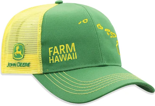 Miniatura 8 de John Deere Gorra de béisbol con logotipo y malla trasera con contraste, para hombre