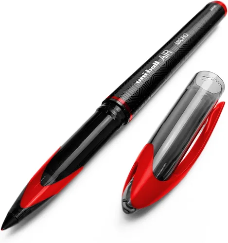 Miniatura 4 de Uni-Ball AIR Micro UBA-188-M - Bola fina de 0.020 in, 3 unidades, color negro, azul y rojo