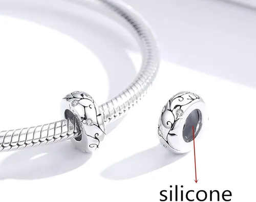 Miniatura 2 de BISAER Colgantes de plata de ley 925 para pulseras, tapones